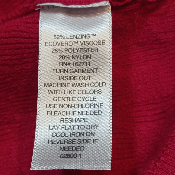 Liz Claiborne Sweater Women's XXL Dark Pink Rose Short Sleeve Lightweight NWT - Picture 7 of 10